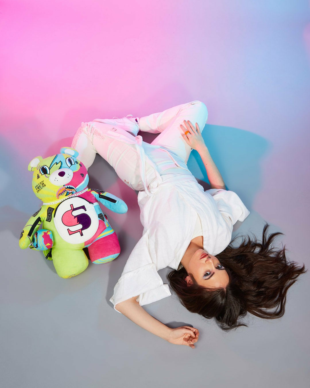 SUPER WEIRD MONEYBEAR TEDDYBEAR BACKPACK | Sprayground sale