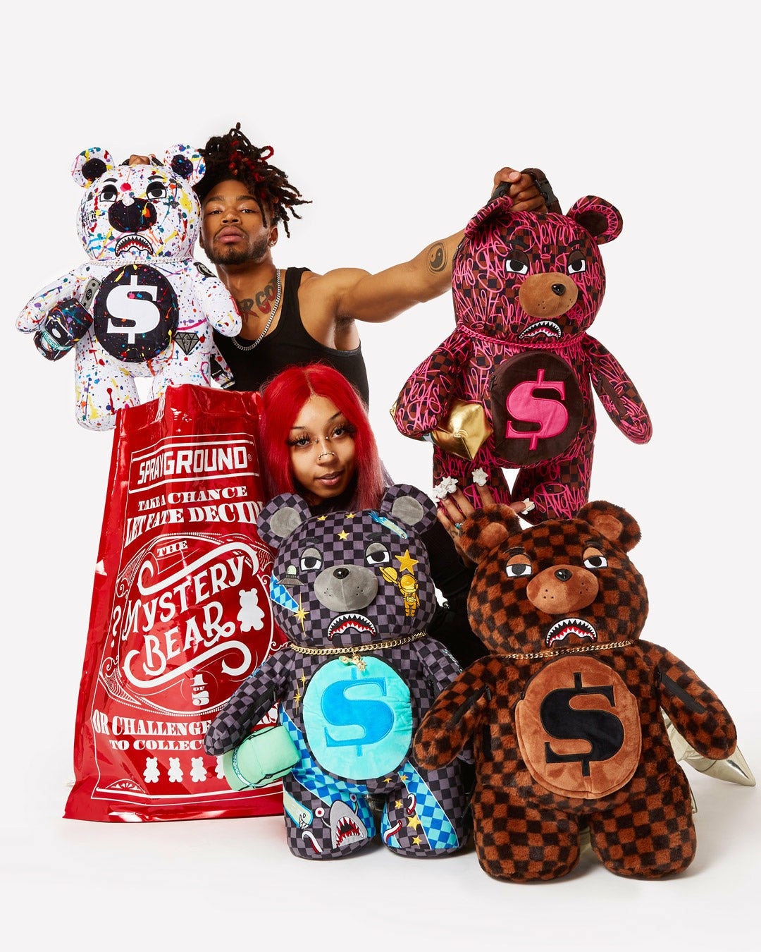 MYSTERY BEARS PACK (COLLECT ALL 5) | Sprayground Discount