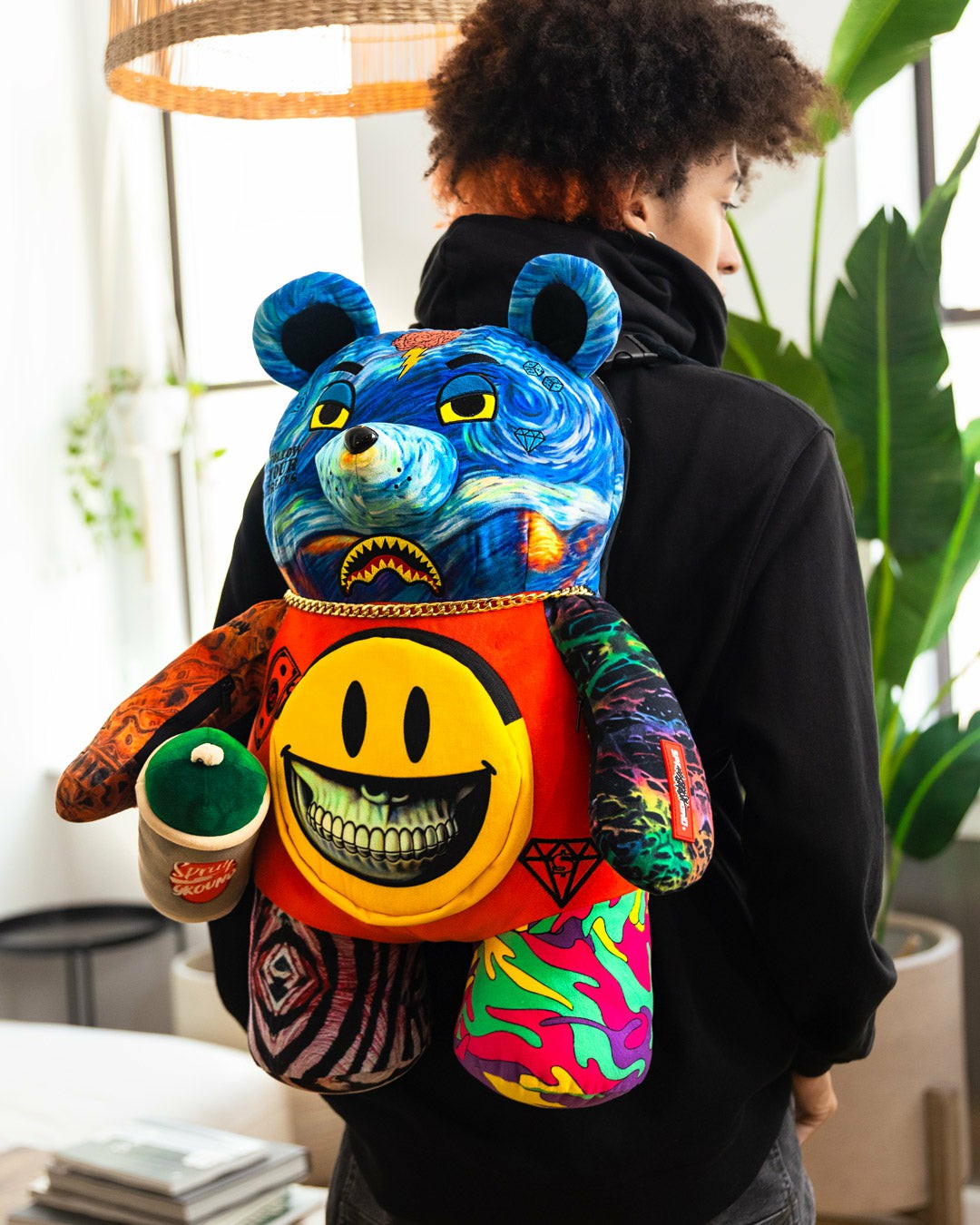 VILLAIN MONEY BEAR TEDDYBEAR RON ENGLISH EDITION BACKPACK | Sprayground for sale