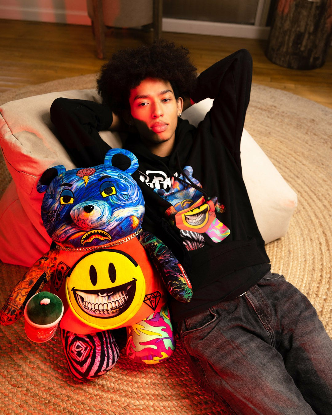 VILLAIN MONEY BEAR TEDDYBEAR RON ENGLISH EDITION BACKPACK | Sprayground for sale