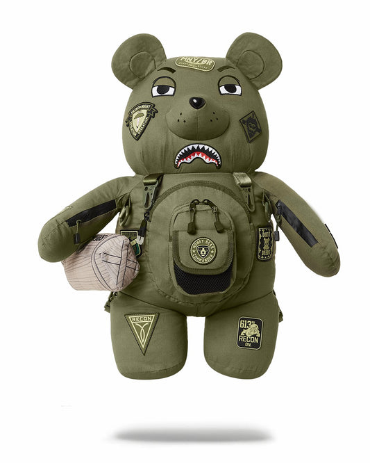 SPECIAL OPS FULL THROTTLE MONEYBEAR TEDDYBEAR BACKPACK | Sprayground Clearance