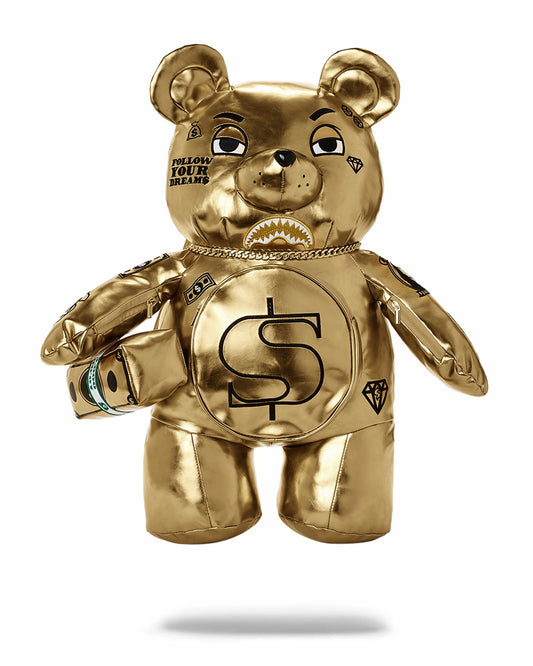GOLD RUSH MONEYBEAR TEDDYBEAR BACKPACK | Sprayground US