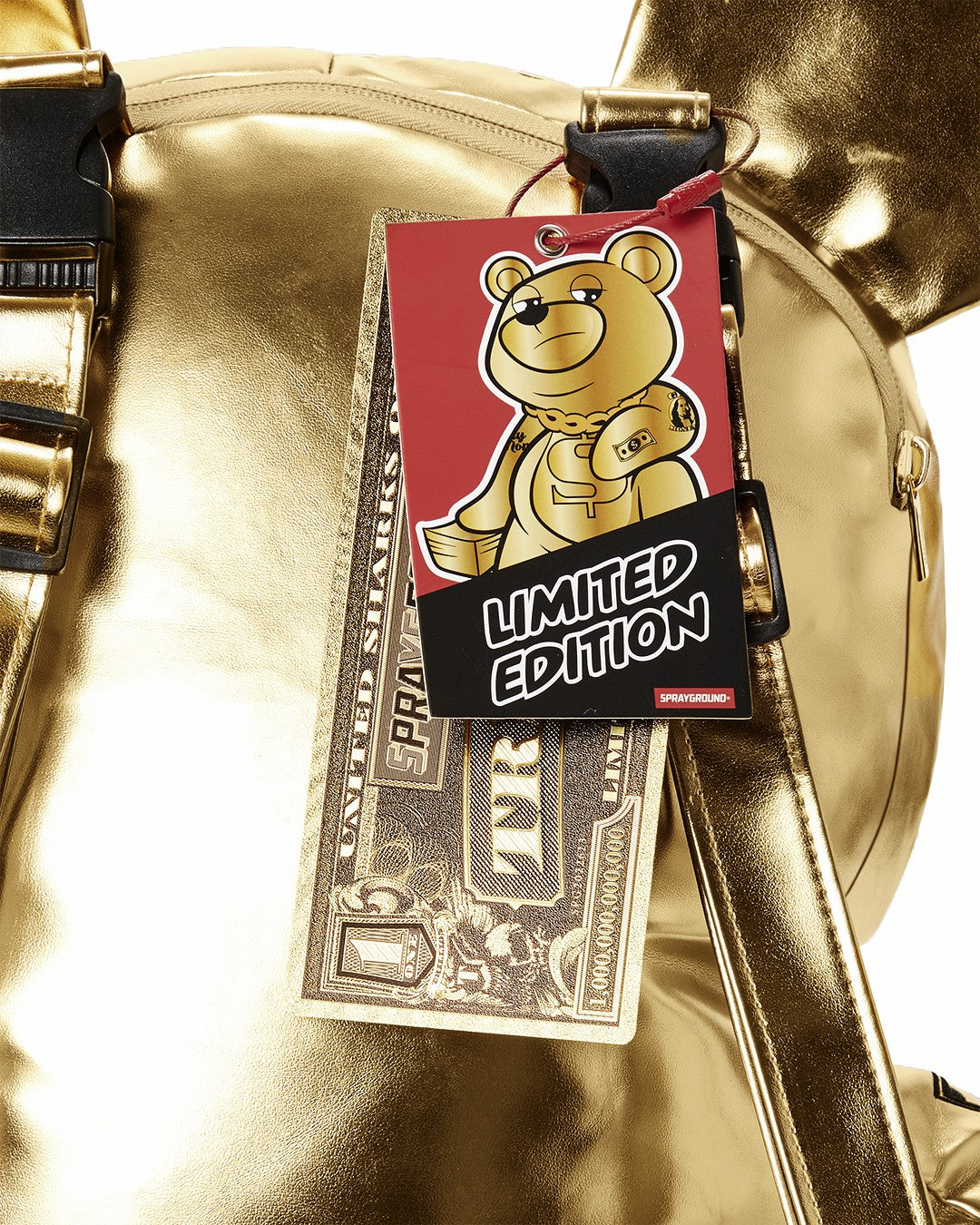 GOLD RUSH MONEYBEAR TEDDYBEAR BACKPACK | Sprayground US
