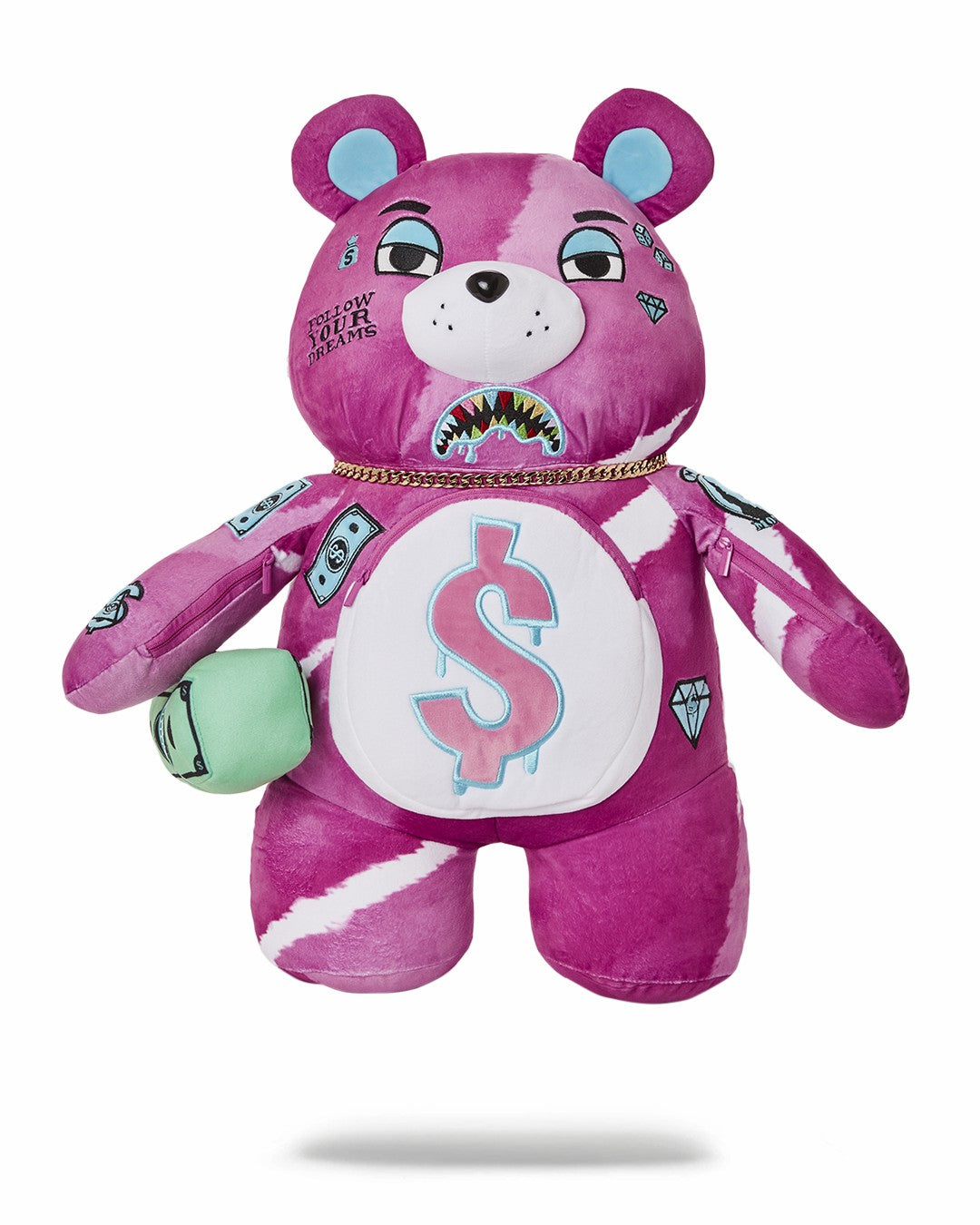PINK PUNK MONEYBEAR TEDDYBEAR BACKPACK | Sprayground Discount
