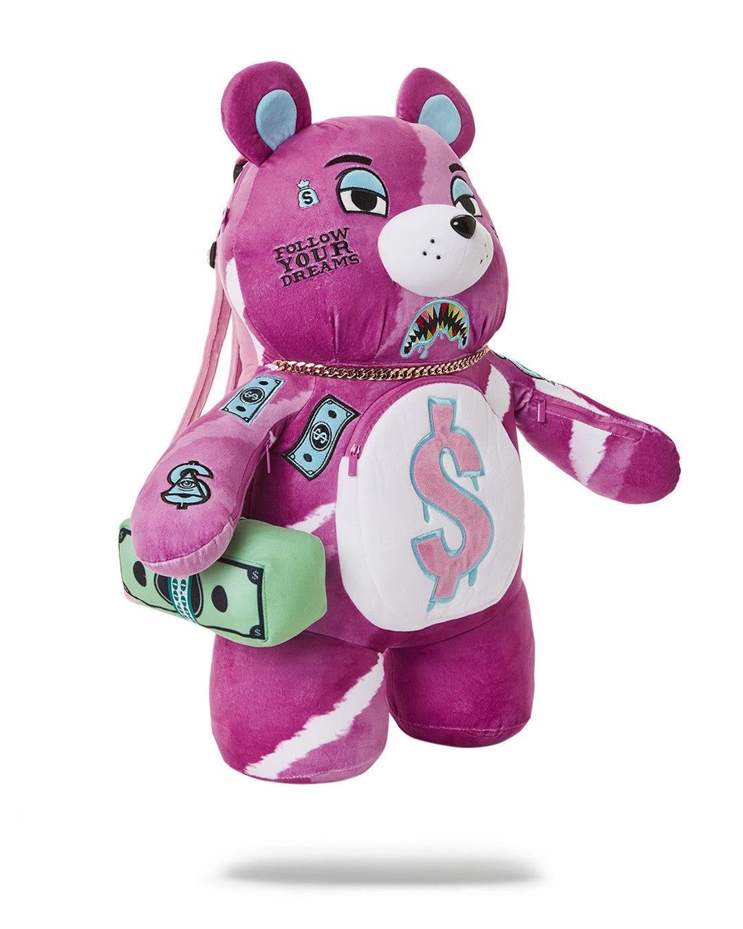 PINK PUNK MONEYBEAR TEDDYBEAR BACKPACK | Sprayground Discount