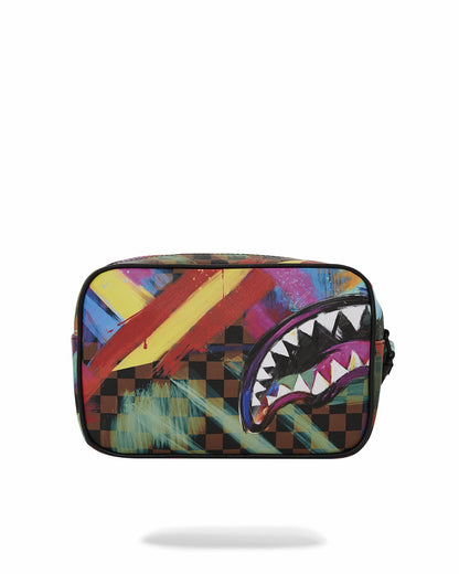 SHARKS IN PARIS CITY STREAKS TOILETRY BAG | Sprayground sale