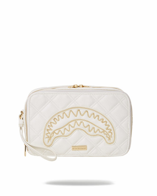 RIVIERA LE BLANC GOLD CHAIN SHARK TOILETRY BAG | Sprayground Discount