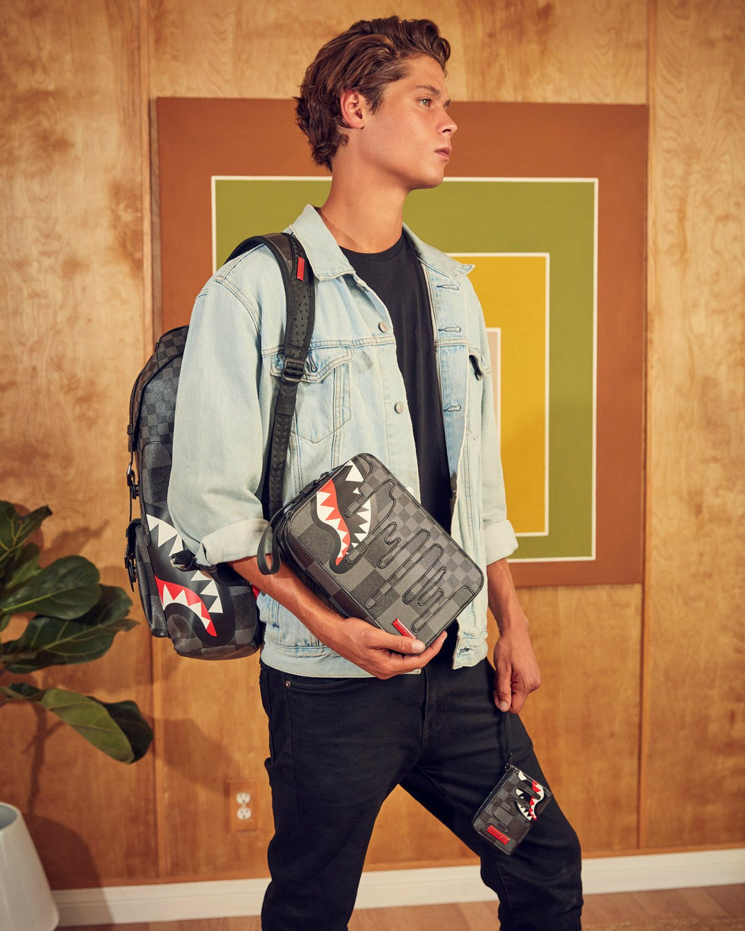 XTC GREY SHARKS IN PARIS TOILETRY BAG | Sprayground Online