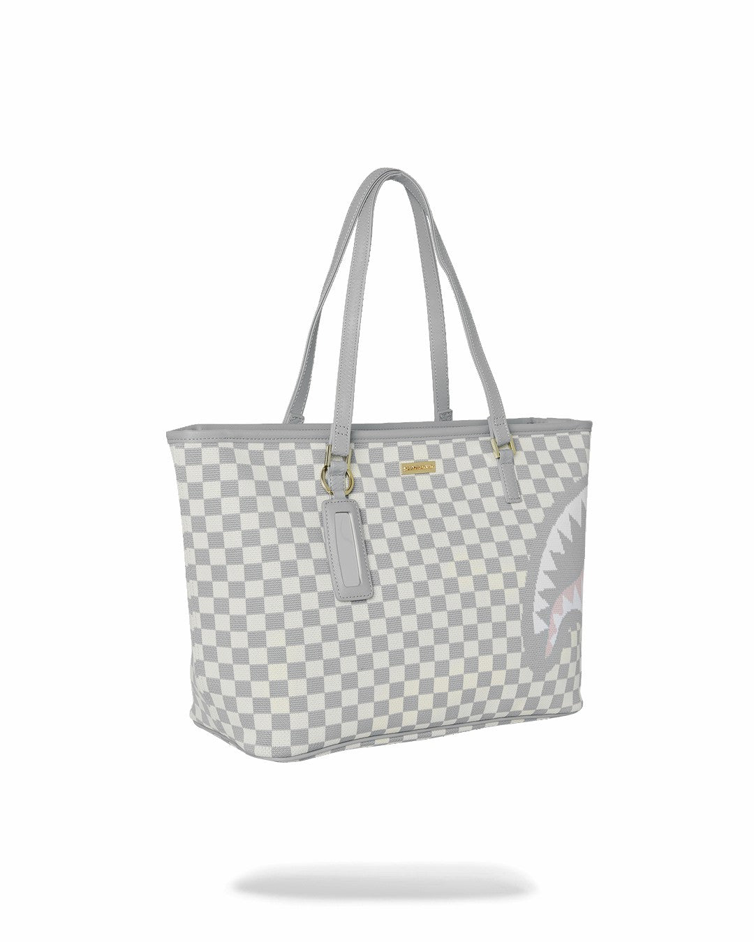KNIT SHARKS IN PARIS IN CREAM TOTE | Sprayground for sale