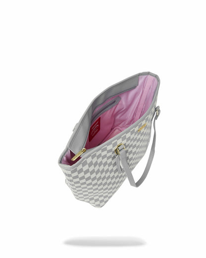 KNIT SHARKS IN PARIS IN CREAM TOTE | Sprayground for sale