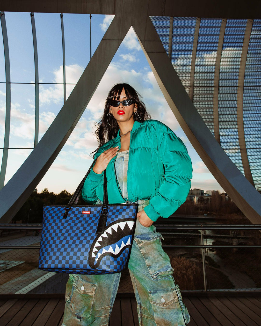 MIDNIGHT MAGIC SHARKS IN PARIS TOTE | Sprayground Discount