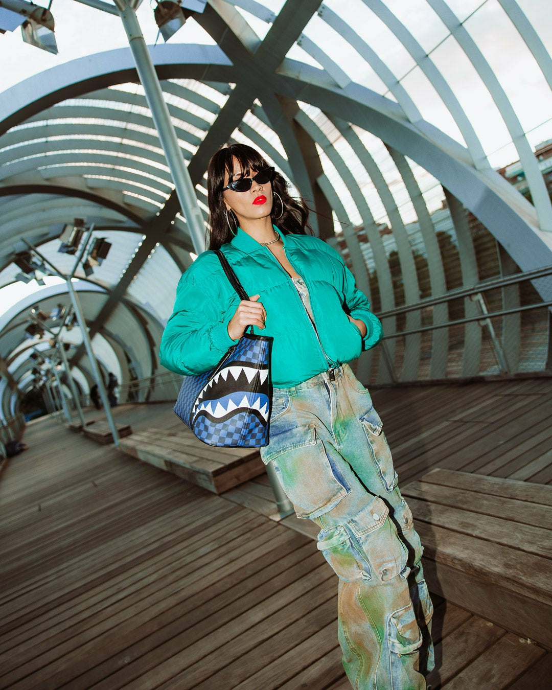 MIDNIGHT MAGIC SHARKS IN PARIS TOTE | Sprayground Discount
