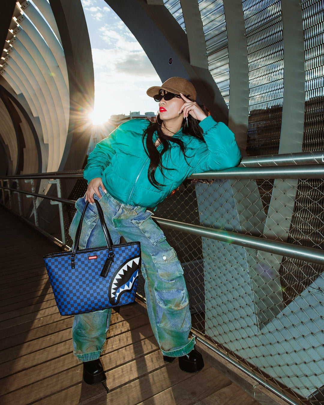 MIDNIGHT MAGIC SHARKS IN PARIS TOTE | Sprayground Discount