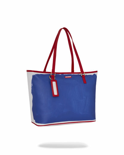 KEITH HARING THE BIG BLUE PURSE ART TOTE | Sprayground US