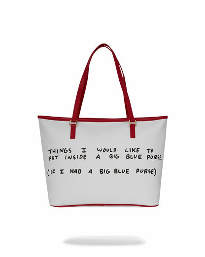 KEITH HARING THE BIG BLUE PURSE ART TOTE | Sprayground US