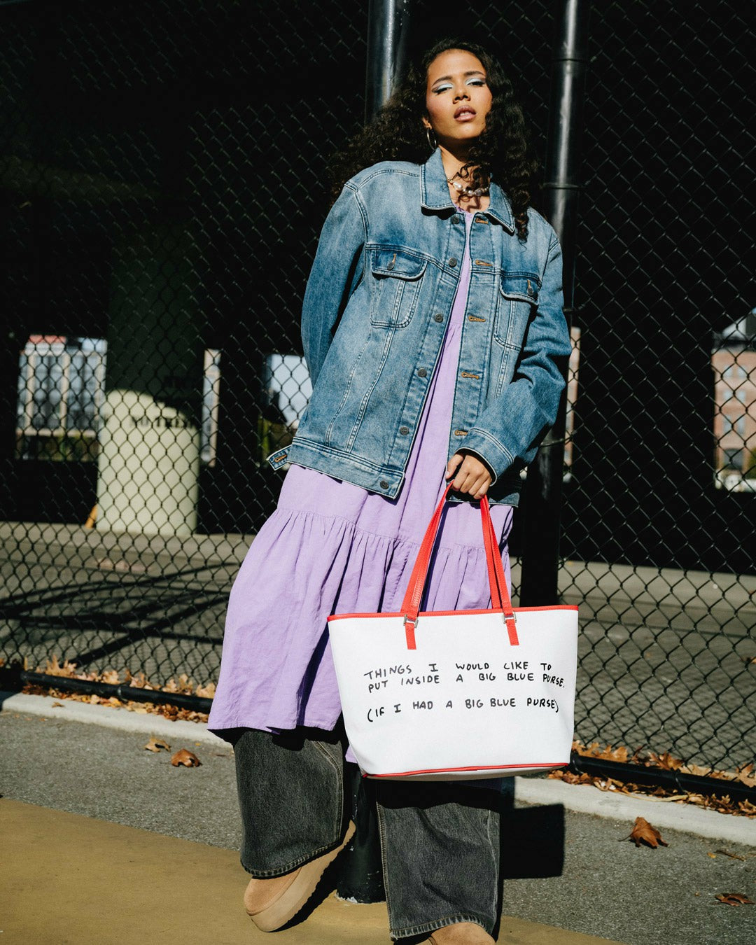 KEITH HARING THE BIG BLUE PURSE ART TOTE | Sprayground US