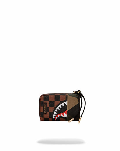 EXTERIOR GOLD ZIP POCKET SHARKS IN PARIS WALLET | Sprayground Discount