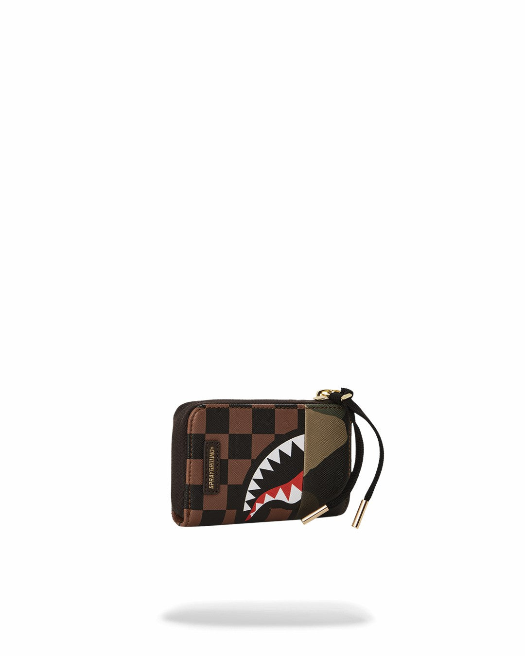EXTERIOR GOLD ZIP POCKET SHARKS IN PARIS WALLET | Sprayground Discount