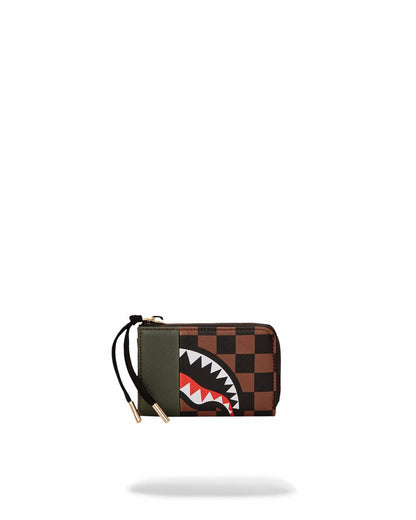 EXTERIOR GOLD ZIP POCKET SHARKS IN PARIS WALLET | Sprayground Discount