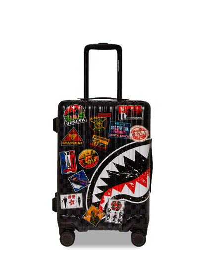 GLOBAL MOGUL UNLIMITED MILES SHARKNAUTICS HARDSHELL CARRY-ON LUGGAGE | Sprayground US