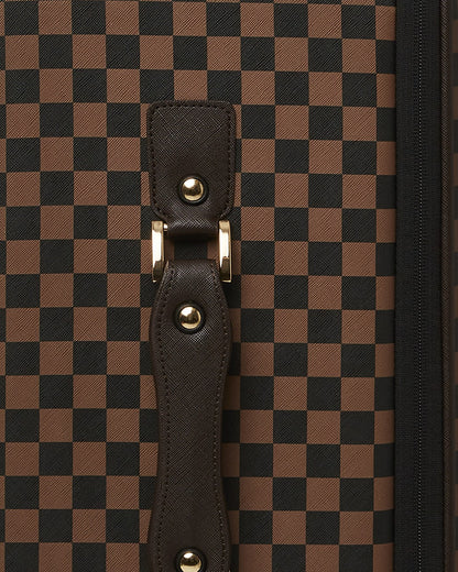 EXTERIOR GOLD ZIP POCKET SHARKS IN PARIS JETSETTER CARRY-ON LUGGAGE | Sprayground Discount
