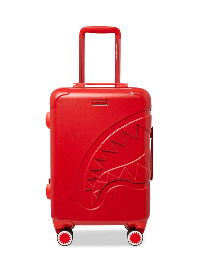 MOLDED SHARKITECTURE RED HARDSHELL CARRY-ON LUGGAGE | Sprayground Online