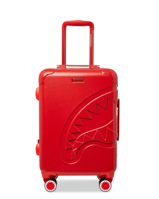 MOLDED SHARKITECTURE RED HARDSHELL CARRY-ON LUGGAGE | Sprayground Online