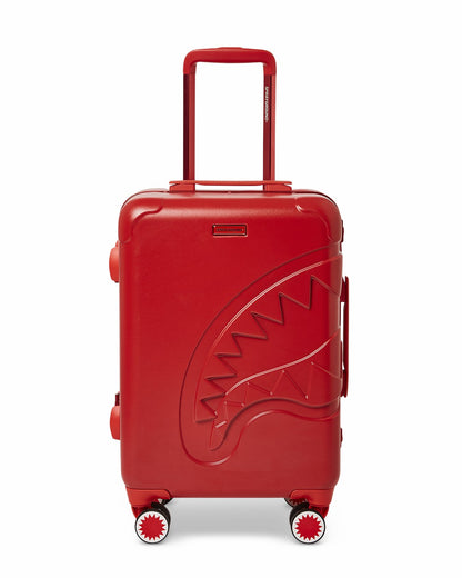 MOLDED SHARKITECTURE RED HARDSHELL CARRY-ON LUGGAGE | Sprayground Online