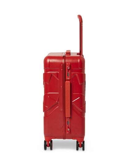 MOLDED SHARKITECTURE RED HARDSHELL CARRY-ON LUGGAGE | Sprayground Online