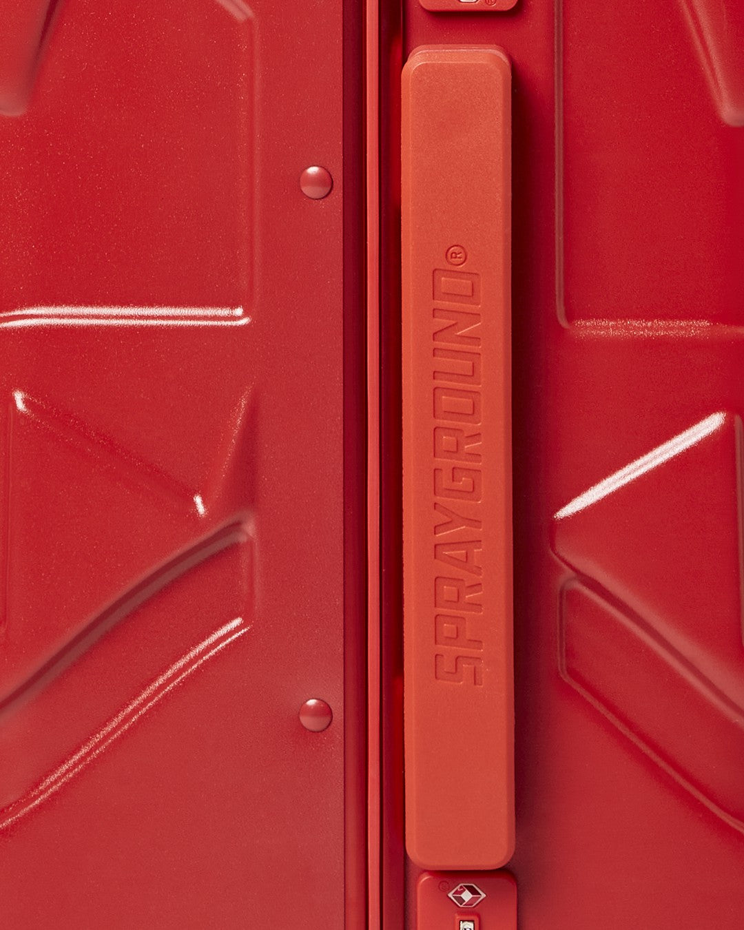 MOLDED SHARKITECTURE RED HARDSHELL CARRY-ON LUGGAGE | Sprayground Online