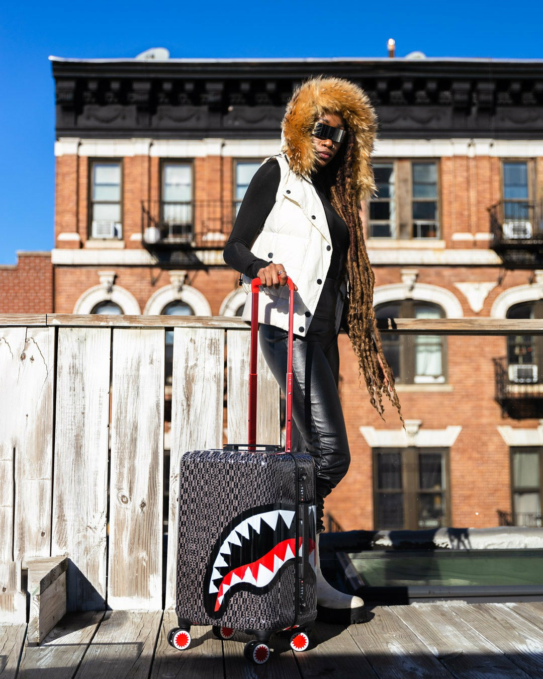 SPRAYGATTI REVV SHARKNAUTICS HARDSHELL CARRY-ON LUGGAGE | Sprayground Clearance