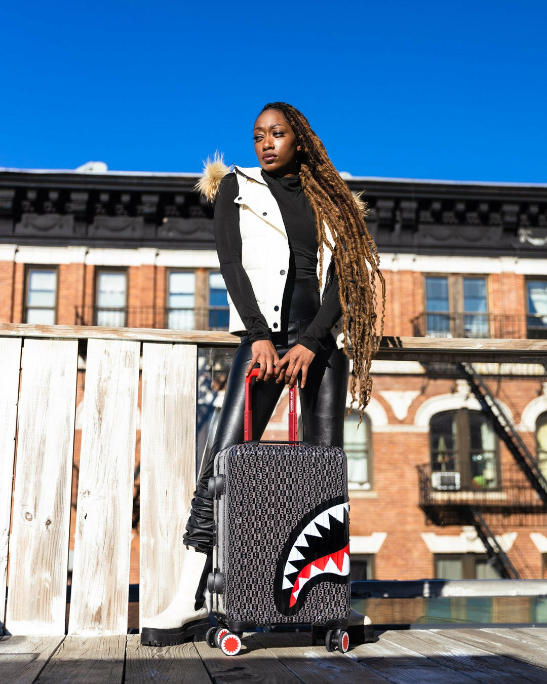 SPRAYGATTI REVV SHARKNAUTICS HARDSHELL CARRY-ON LUGGAGE | Sprayground Clearance
