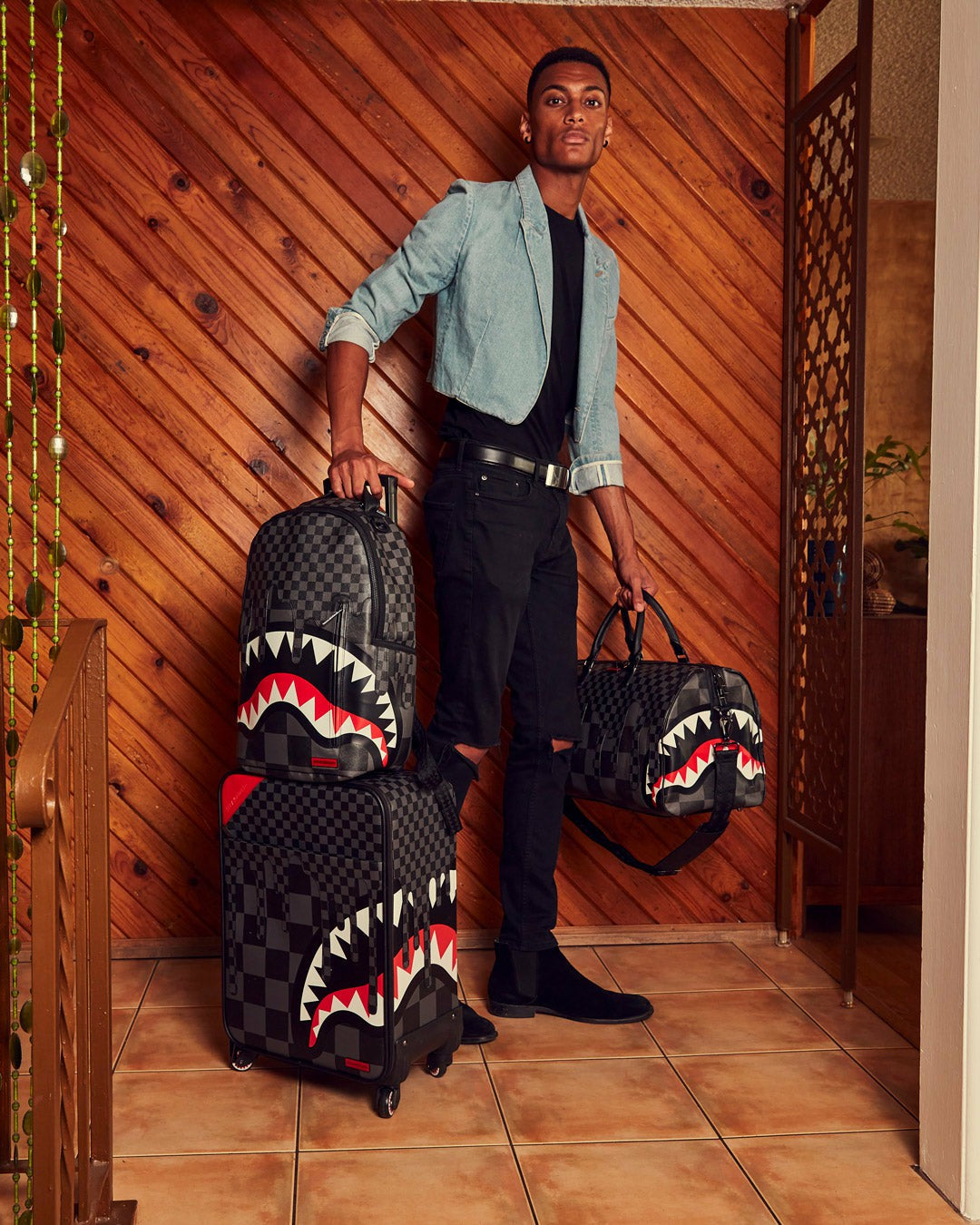 XTC GREY SHARKS IN PARIS JETSETTER CARRY-ON LUGGAGE | Sprayground sale