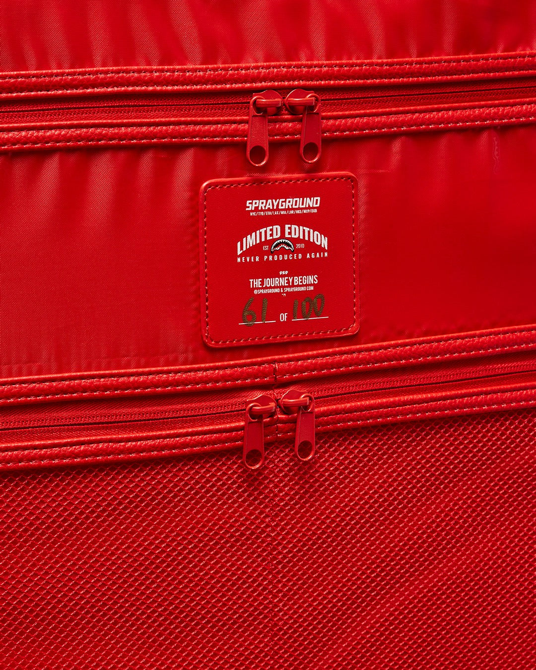 RED RIVIERA JETSETTER CARRY-ON LUGGAGE | Sprayground US