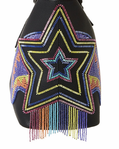 STAR RACER A.I.7 SANDFLOWER COLLAB BEADED TOTE | Sprayground US