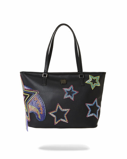 STAR RACER A.I.7 SANDFLOWER COLLAB BEADED TOTE | Sprayground US