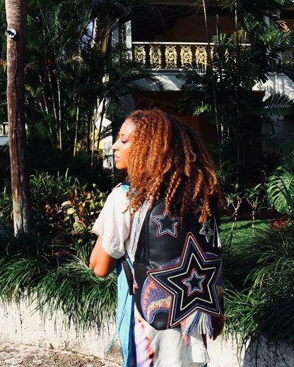 STAR RACER A.I.7 SANDFLOWER COLLAB BEADED BACKPACK | Sprayground Discount