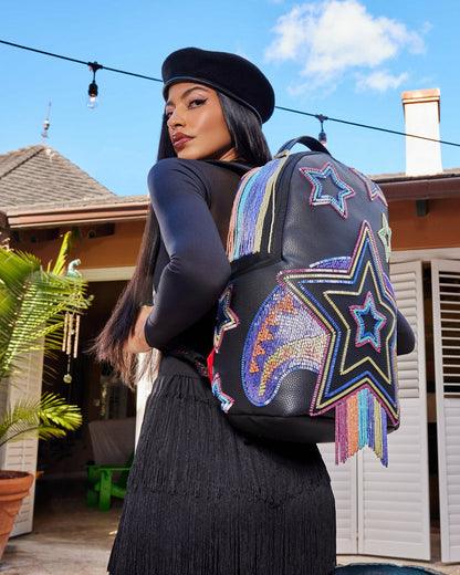 STAR RACER A.I.7 SANDFLOWER COLLAB BEADED BACKPACK | Sprayground Discount