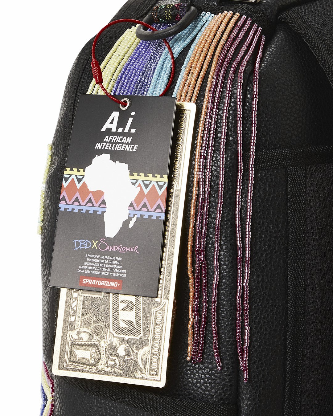 STAR RACER A.I.7 SANDFLOWER COLLAB BEADED BACKPACK | Sprayground Discount