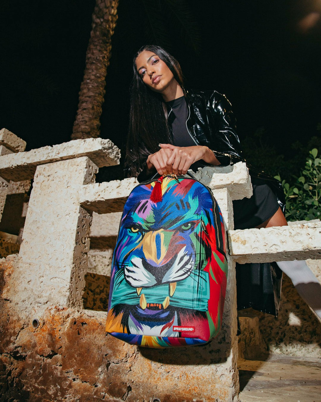 HEAR MY ROAR A.i.6 SANDFLOWER COLLAB BACKPACK (DLXV) | Sprayground for sale