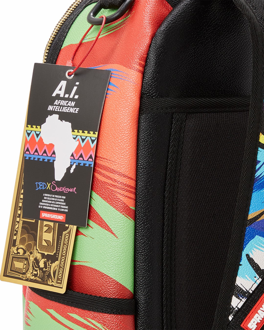 HEAR MY ROAR A.i.6 SANDFLOWER COLLAB BACKPACK (DLXV) | Sprayground for sale