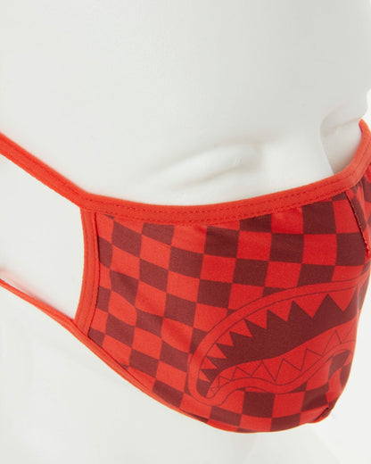 SHARKS IN PARIS (RED) FORM-FITTING MASK | Sprayground US