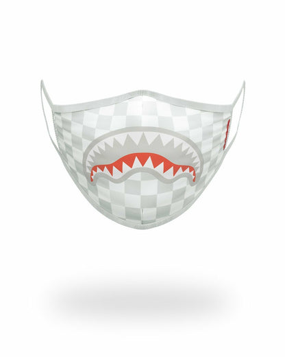 SHARKS IN PARIS (WHITE) FORM-FITTING MASK | Sprayground for sale