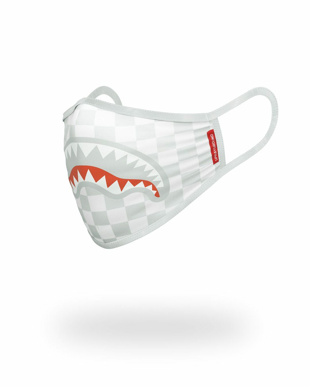 SHARKS IN PARIS (WHITE) FORM-FITTING MASK | Sprayground for sale