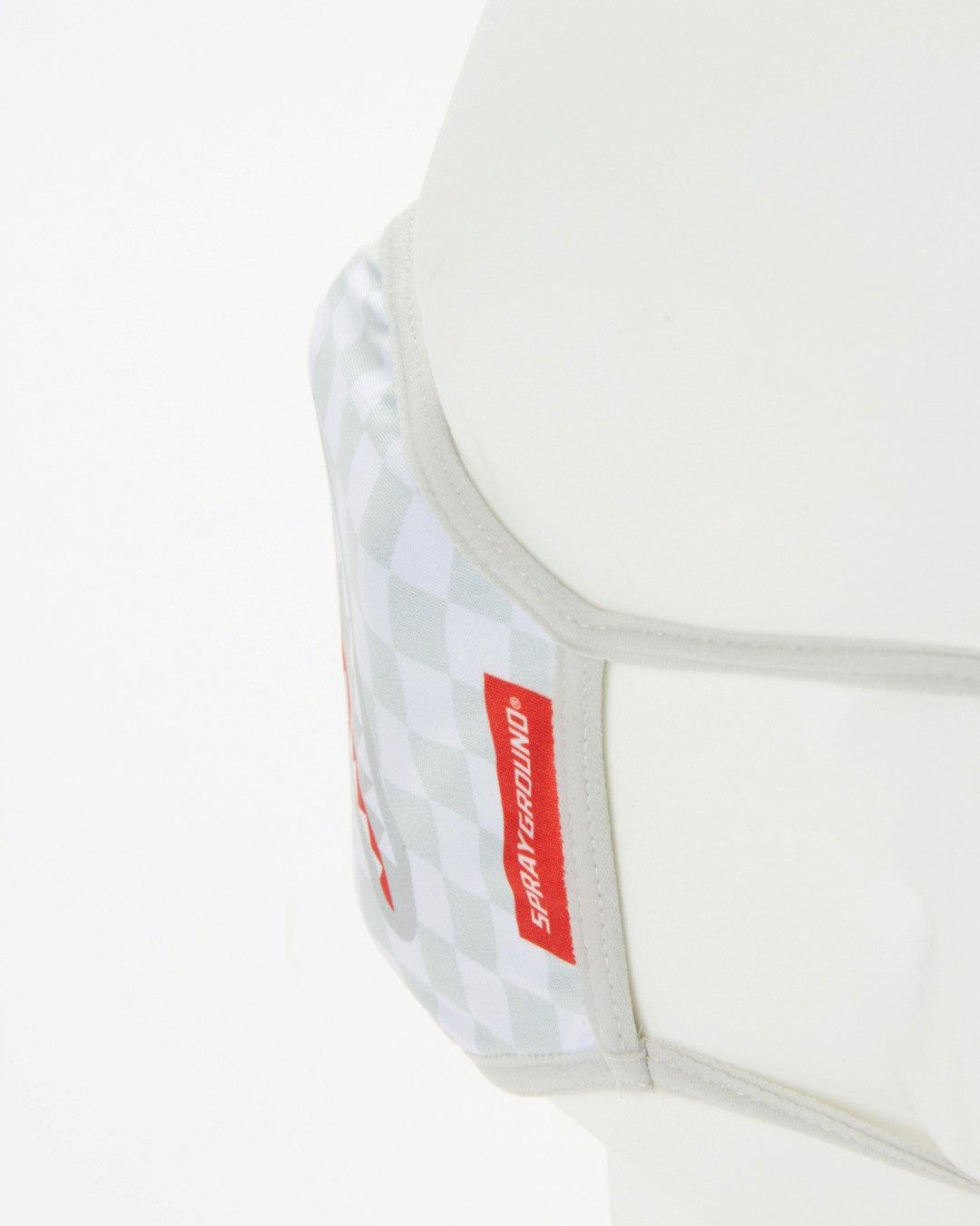 SHARKS IN PARIS (WHITE) FORM-FITTING MASK | Sprayground for sale