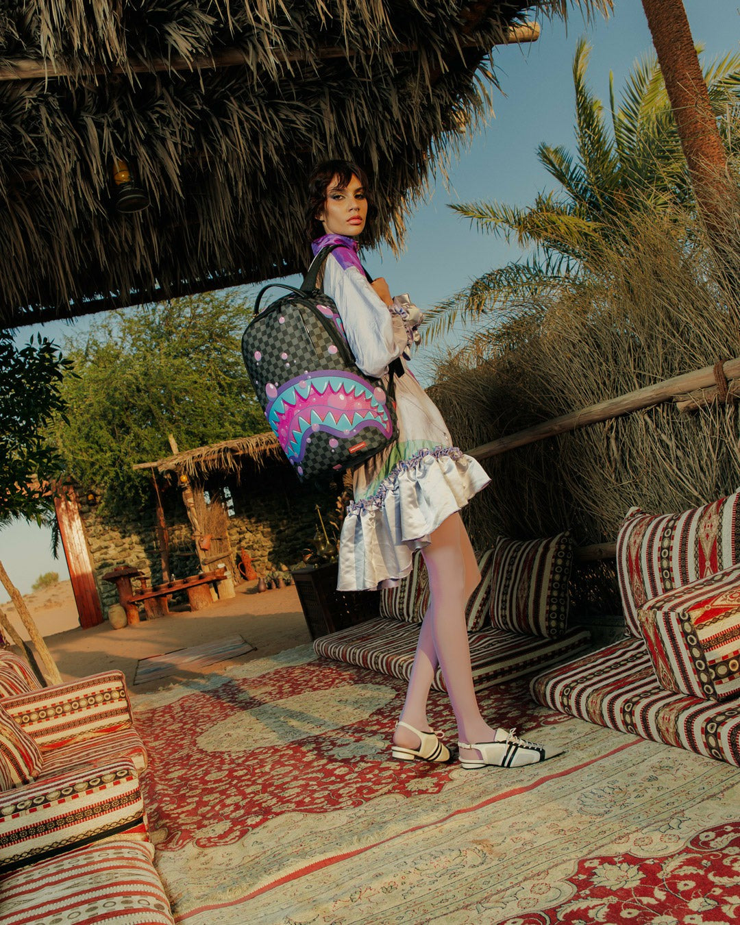 PURPLE SLIME SHARK BACKPACK | Sprayground Discount