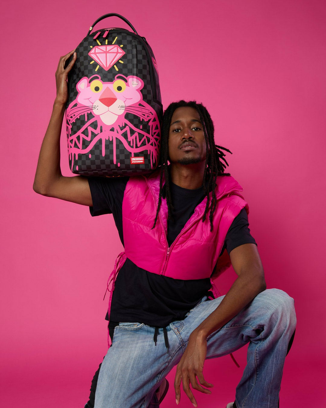 PINK PANTHER DIAMOND SHARK BACKPACK | Sprayground Online