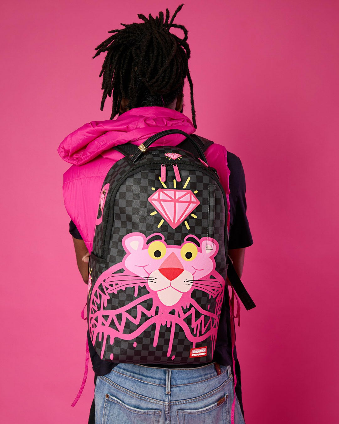 PINK PANTHER DIAMOND SHARK BACKPACK | Sprayground Online
