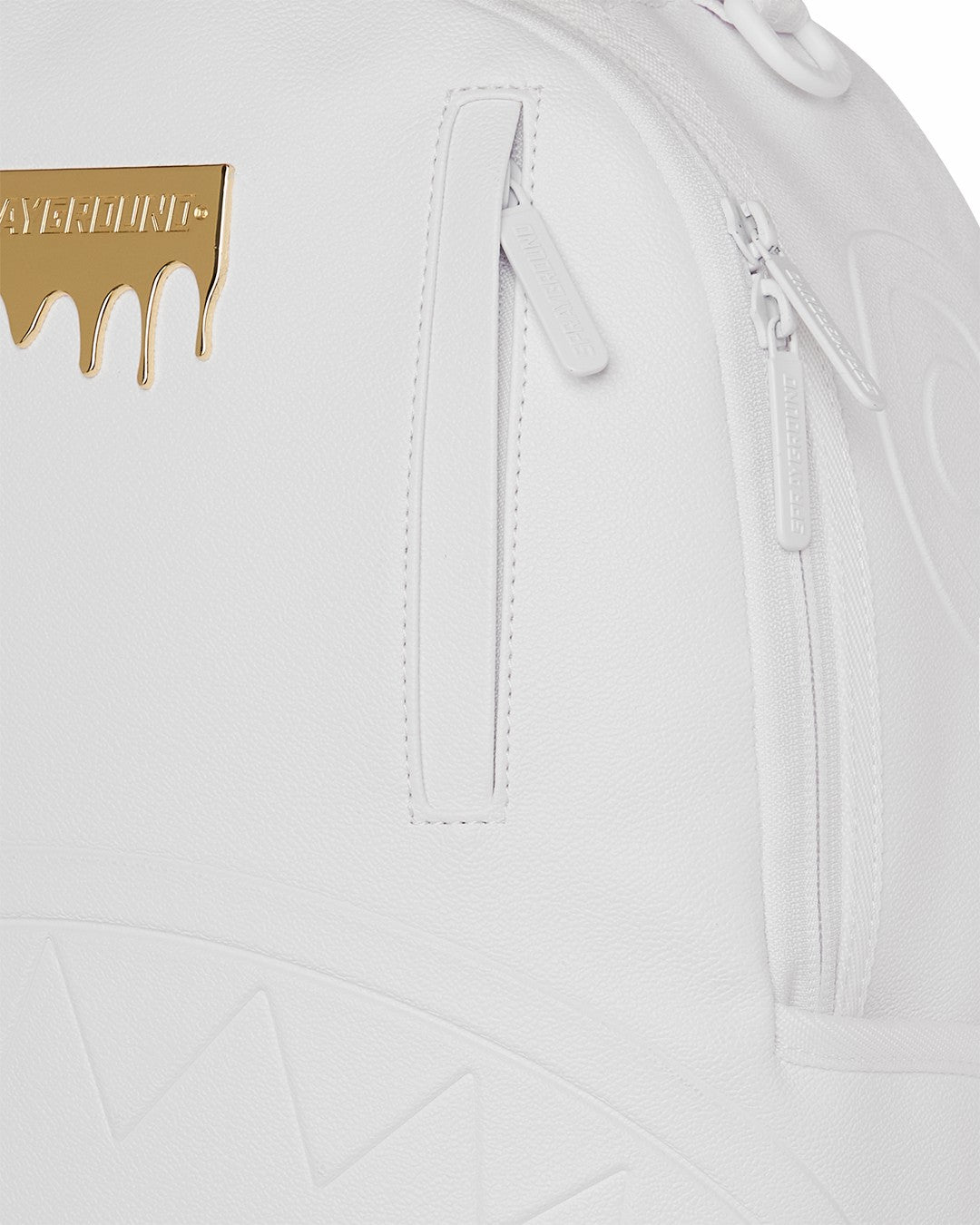 GOLD BRICK LUXE WHITE BACKPACK | Sprayground for sale