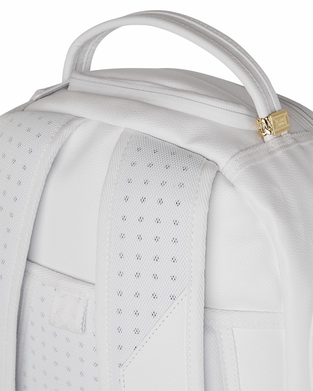 GOLD BRICK LUXE WHITE BACKPACK | Sprayground for sale